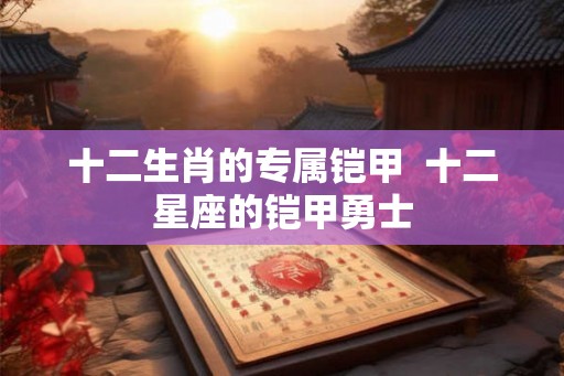 十二生肖的专属铠甲  十二星座的铠甲勇士
