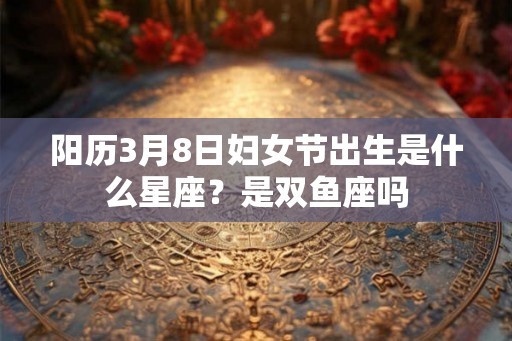 阳历3月8日妇女节出生是什么星座?是双鱼座吗 阳历3月8日妇女节出生是什么星座?是双鱼座吗