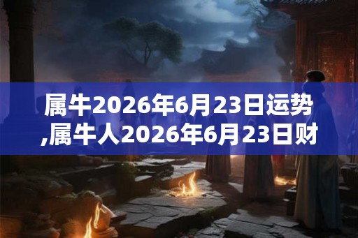 属牛2026年6月23日运势,属牛人2026年6月23日财运,生肖牛2026年6月23日运势