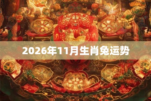 2026年11月生肖兔运势