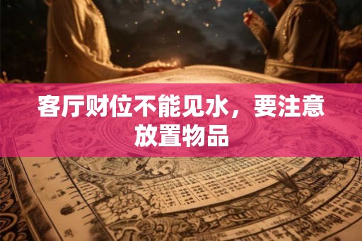 客厅财位不能见水，要注意放置物品