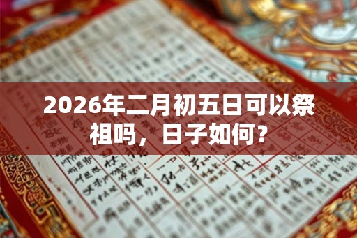 2026年二月初五日可以祭祖吗，日子如何？