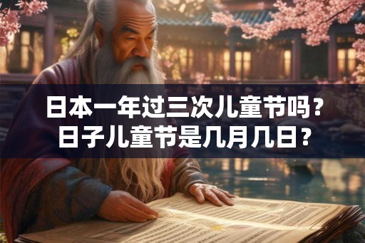 日本一年过三次儿童节吗?日子儿童节是几月几日? 日本一年过三次儿童节吗?日子儿童节是几月几日?