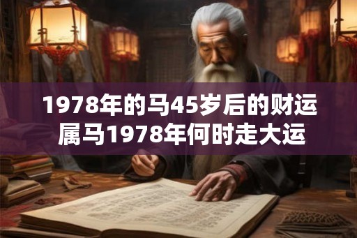 1978年的马45岁后的财运 属马1978年何时走大运 1978年的马45岁后的财运 属马1978年何时走大运