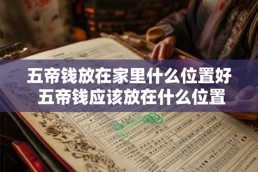 五帝钱放在家里什么位置好 五帝钱应该放在什么位置