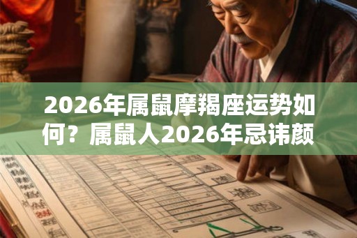 2026年属鼠摩羯座运势如何？属鼠人2026年忌讳颜色