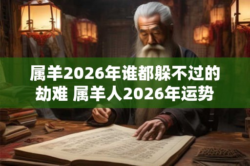 属羊2026年谁都躲不过的劫难 属羊人2026年运势