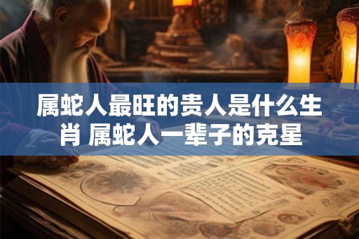属蛇人最旺的贵人是什么生肖 属蛇人一辈子的克星