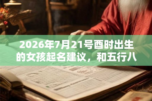2026年7月21号酉时出生的女孩起名建议,和五行八字! 2026年7月21号酉时出生的女孩起名建议,和五行八字!