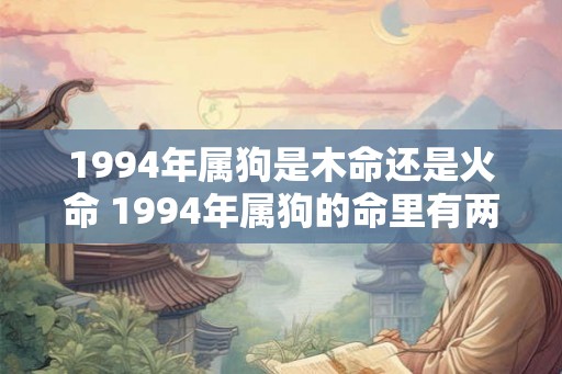 1994年属狗是木命还是火命 1994年属狗的命里有两大劫
