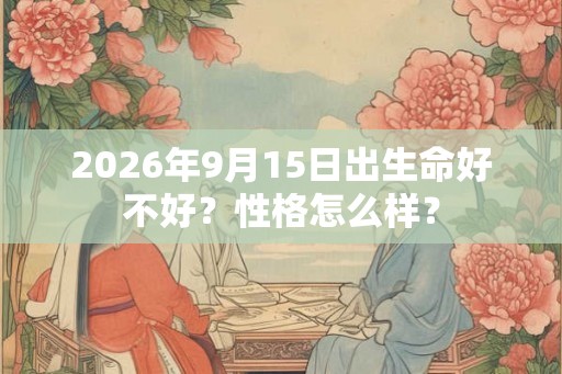 2026年9月15日出生命好不好？性格怎么样？