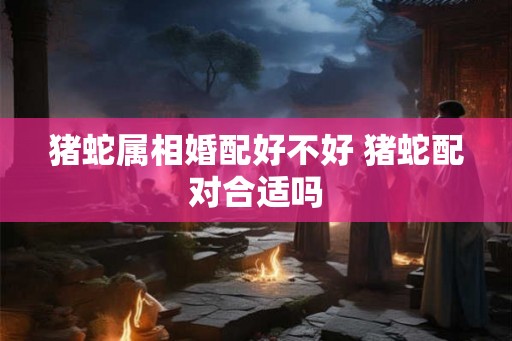 猪蛇属相婚配好不好 猪蛇配对合适吗