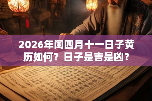 2026年闰四月十一日子黄历如何?日子是吉是凶? 2026年闰四月十一日子黄历如何?日子是吉是凶?