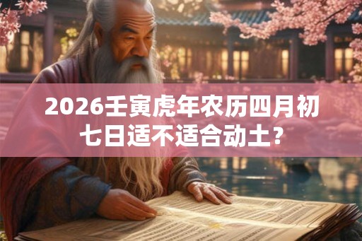 2026壬寅虎年农历四月初七日适不适合动土？