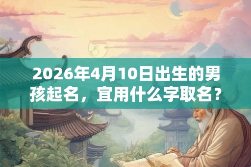 2026年4月10日出生的男孩起名，宜用什么字取名？