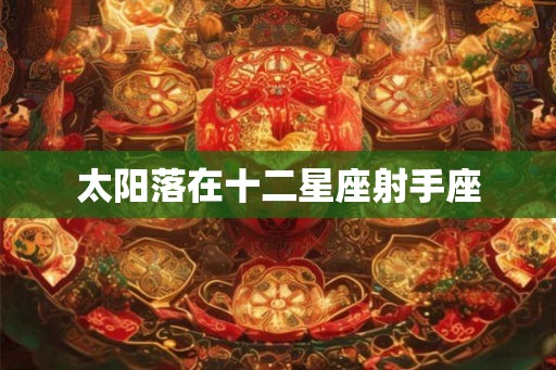 太阳落在十二星座射手座