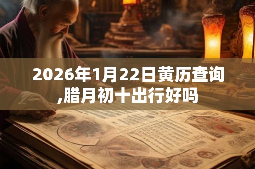 2026年1月22日黄历查询,腊月初十出行好吗
