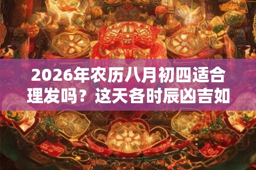 2026年农历八月初四适合理发吗？这天各时辰凶吉如何？