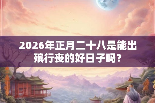 2026年正月二十八是能出殡行丧的好日子吗？