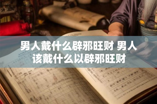 男人戴什么辟邪旺财 男人该戴什么以辟邪旺财