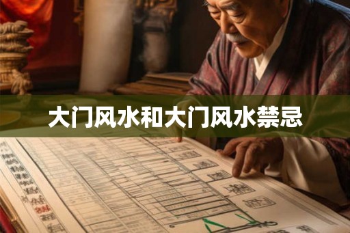 大门风水和大门风水禁忌