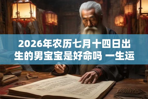 2026年农历七月十四日出生的男宝宝是好命吗 一生运势详解
