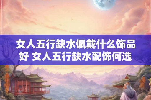 女人五行缺水佩戴什么饰品好 女人五行缺水配饰何选