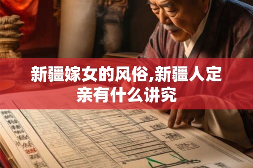 新疆嫁女的风俗,新疆人定亲有什么讲究