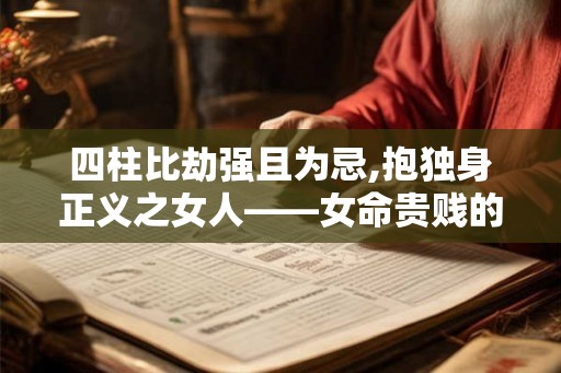四柱比劫强且为忌,抱独身正义之女人——女命贵贱的奥诀