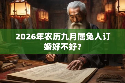 2026年农历九月属兔人订婚好不好? 2026年农历九月属兔人订婚好不好?
