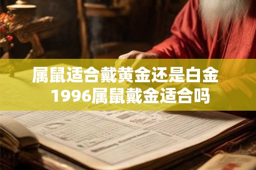 属鼠适合戴黄金还是白金  1996属鼠戴金适合吗