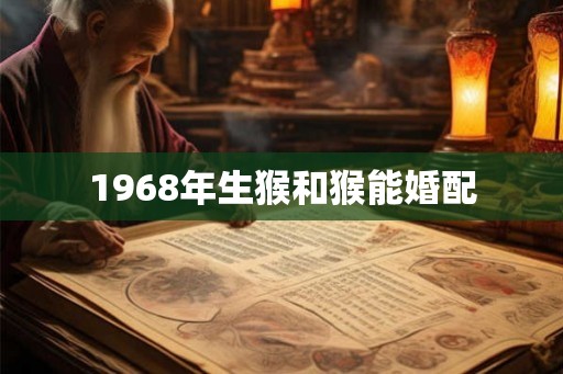 1968年生猴和猴能婚配
