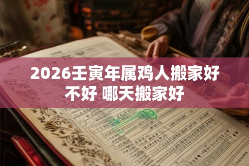2026壬寅年属鸡人搬家好不好 哪天搬家好