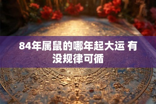 84年属鼠的哪年起大运 有没规律可循