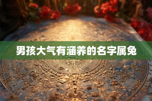 男孩大气有涵养的名字属兔
