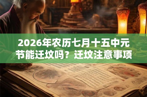 2026年农历七月十五中元节能迁坟吗？迁坟注意事项？