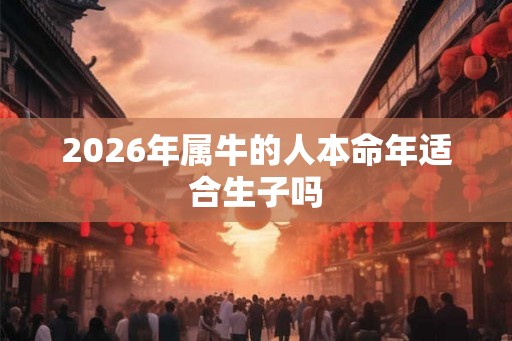 2026年属牛的人本命年适合生子吗 2026年属牛的人本命年适合生子吗