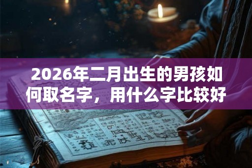 2026年二月出生的男孩如何取名字，用什么字比较好