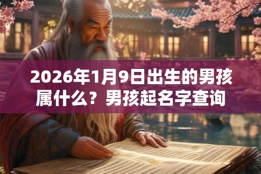 2026年1月9日出生的男孩属什么?男孩起名字查询 2026年1月9日出生的男孩属什么?男孩起名字查询