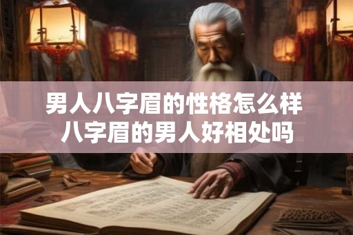 男人八字眉的性格怎么样 八字眉的男人好相处吗