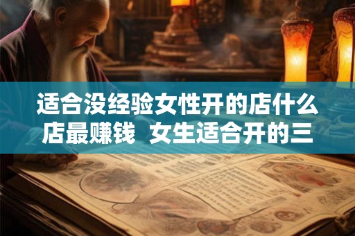 适合没经验女性开的店什么店最赚钱  女生适合开的三种店