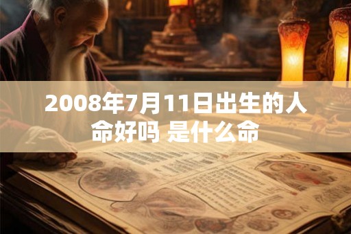 2008年7月11日出生的人命好吗 是什么命