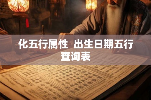 化五行属性  出生日期五行查询表