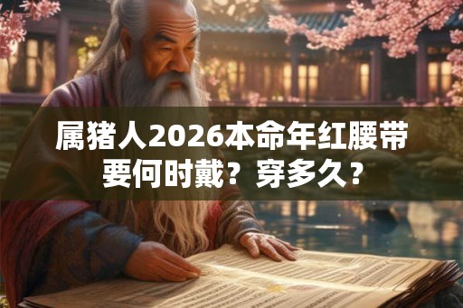 属猪人2026本命年红腰带要何时戴？穿多久？
