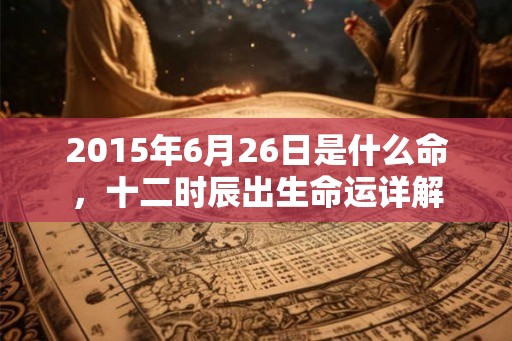 2015年6月26日是什么命，十二时辰出生命运详解