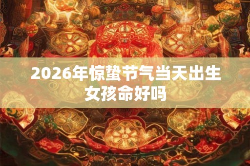 2026年惊蛰节气当天出生女孩命好吗