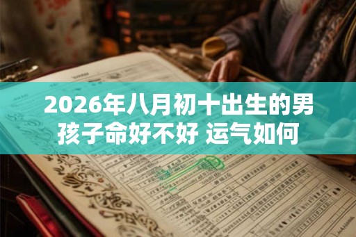 2026年八月初十出生的男孩子命好不好 运气如何 2026年八月初十出生的男孩子命好不好 运气如何