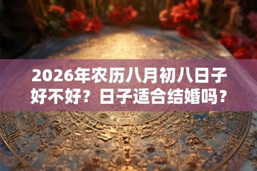 2026年农历八月初八日子好不好？日子适合结婚吗？