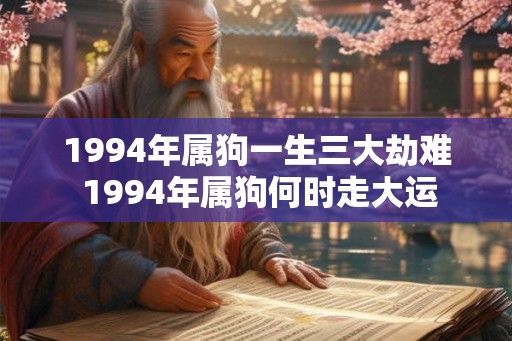 1994年属狗一生三大劫难 1994年属狗何时走大运