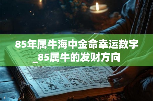 85年属牛海中金命幸运数字_85属牛的发财方向 85年属牛海中金命幸运数字_85属牛的发财方向